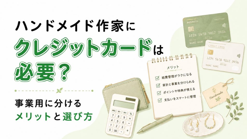 ハンドメイド作家にクレジットカードは必要？事業用に分けるメリットと選び方
